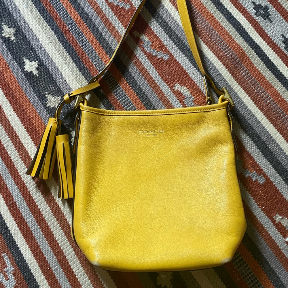 Butter yellow Coach purse